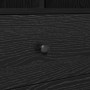 Escritorio con almacenamiento con cajón 2 pcs Roble negro