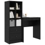 Escritorio con almacenamiento 2 pcs Roble negro 70 x 40 x 76 cm