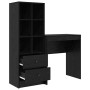 Escritorio con almacenamiento 2 pcs Roble negro 70 x 40 x 76 cm