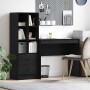 Escritorio con almacenamiento 2 pcs Roble negro 90 x 40 x 76 cm