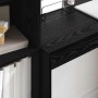 Escritorio con almacenamiento 2 pcs Roble negro 90 x 40 x 76 cm