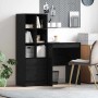 Escritorio con almacenamiento 2 pcs Roble negro 60 x 50 x 76 cm