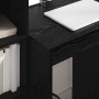 Escritorio con almacenamiento 2 pcs Roble negro 60 x 50 x 76 cm
