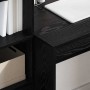 Escritorio con almacenamiento 2 pcs Roble negro 80 x 50 x 76 cm