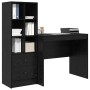 Escritorio con almacenamiento 2 pcs Roble negro 90 x 50 x 76 cm