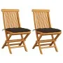 Gartenstühle 2 Stück Teakholz mit taupegrauen Kissen von vidaXL, Gartenstühle - Ref: Foro24-3062483, Preis: 148,48 €, Rabatt: %