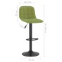 Taburetes de cocina 2 uds terciopelo verde claro