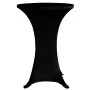 Elastic tablecloth for high table 4 units black Ø60 cm by vidaXL, Covers - Ref: Foro24-279071, Price: 40,26 €, Discount: %