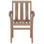 Sillas de jardín 2 uds con cojines gris taupe madera de teca by vidaXL, Garden chairs - Ref: Foro24-3062216, Price: 263,15 €,...