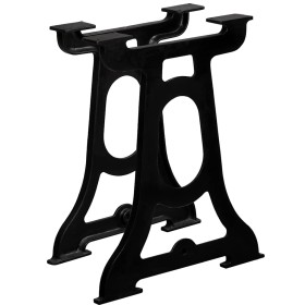 Patas de mesa de comedor 2 uds estructura Y hierro fundido