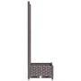Planter with brown PP trellis 40x40x121.5 cm by vidaXL, Pots and planters - Ref: Foro24-318258, Price: 50,78 €, Discount: %
