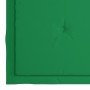 Sillas de jardín 2 uds con cojines verdes madera de teca de vidaXL, Sillas de jardín - Ref: Foro24-3062465, Precio: 128,42 €