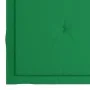 Sillas de jardín 2 uds con cojines verdes madera de teca de vidaXL, Sillas de jardín - Ref: Foro24-3062465, Precio: 142,01 €,...