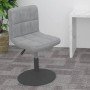 Taburete de cocina giratorio de terciopelo gris claro en Taburetes de cocina | Comprar online en Foro24