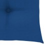 Garden chairs 2 pcs solid teak wood with blue cushions by vidaXL, Garden chairs - Ref: Foro24-3062485, Price: 142,62 €, Disco...