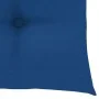 Sillas de jardín 2 uds madera maciza de teca con cojines azules de vidaXL, Sillas de jardín - Ref: Foro24-3062485, Precio: 14...