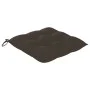 Gartenstühle 4 Einheiten aus Teakholz mit taupegrauen Kissen von vidaXL, Gartenstühle - Ref: Foro24-3062591, Preis: 246,62 €,...