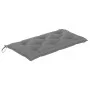 Banco de jardín madera maciza de teca con cojín gris 112 cm de vidaXL, Bancos de jardín - Ref: Foro24-3062665, Precio: 150,12...