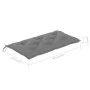 Banco de jardín madera maciza de teca con cojín gris 112 cm de vidaXL, Bancos de jardín - Ref: Foro24-3062665, Precio: 150,12...