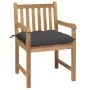 Gartenstühle 2 Stück Teakholz und anthrazitgraue Kissen von vidaXL, Gartenstühle - Ref: Foro24-3062745, Preis: 301,53 €, Raba...