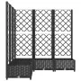 Pflanzgefäß mit Gitter PP schwarz 120x120x121,5 cm von vidaXL, Töpfe und Pflanzgefäße - Ref: Foro24-318276, Preis: 154,72 €, ...
