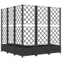Planter with trellis PP black 120x120x121.5 cm by vidaXL, Pots and planters - Ref: Foro24-318276, Price: 139,53 €, Discount: %