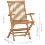 Sillas de jardín 2 uds madera teca con cojines azul claro de vidaXL, Sillas de jardín - Ref: Foro24-3062506, Precio: 185,05 €...