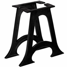Patas mesa de comedor en A hierro fundido base arqueada 2 uds
