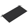 Banco de jardín madera maciza teca con cojín antracita 112 cm de vidaXL, Bancos de jardín - Ref: Foro24-3062649, Precio: 152,...