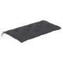 Banco de jardín madera maciza teca con cojín antracita 112 cm de vidaXL, Bancos de jardín - Ref: Foro24-3062664, Precio: 150,...