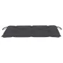 Solid teak wood garden bench with anthracite cushion 112 cm by vidaXL, garden benches - Ref: Foro24-3062664, Price: 153,00 €,...