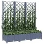 Pflanzgefäß mit Gitter PP dunkelgrau 120x40x121,5 cm von vidaXL, Töpfe und Pflanzgefäße - Ref: Foro24-318252, Preis: 88,50 €,...
