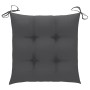 Silla mecedora de madera maciza teca con cojín gris antracita by vidaXL, Garden chairs - Ref: Foro24-3062772, Price: 165,38 €...