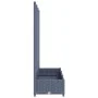 Planter with trellis PP dark gray 120x40x121.5 cm by vidaXL, Pots and planters - Ref: Foro24-318252, Price: 84,97 €, Discount: %