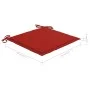 Garden chairs 2 pcs solid teak wood with red cushions by vidaXL, Garden chairs - Ref: Foro24-3062736, Price: 316,31 €, Discou...