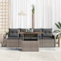Conjunto de sofá de jardín Manual 5 pcs Gris 100 x 55 x 73 cm