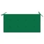 Banco de jardín madera maciza de teca con cojín verde 112 cm by vidaXL, garden benches - Ref: Foro24-3062654, Price: 147,63 €...