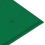 Banco de jardín madera maciza de teca con cojín verde 112 cm by vidaXL, garden benches - Ref: Foro24-3062654, Price: 151,36 €...