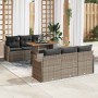 Conjunto de sofá de jardín Manual 7 pcs Gris 100 x 55 x 73 cm
