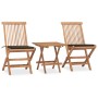 Set comedor de jardín plegable 3 piezas madera de teca cojines by vidaXL, Garden sets - Ref: Foro24-3063206, Price: 169,04 €,...