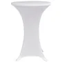 Elastic tablecloth for high table 4 units white Ø60 cm by vidaXL, Covers - Ref: Foro24-279068, Price: 39,51 €, Discount: %