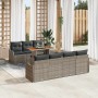 Conjunto de sofá de jardín Manual 8 pcs Gris 100 x 55 x 73 cm