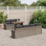 Conjunto de sofá de jardín Manual 8 pcs Gris 100 x 55 x 73 cm