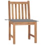 Gartenstühle 2 Einheiten aus massivem Teakholz mit Kissen von vidaXL, Gartenstühle - Ref: Foro24-3062917, Preis: 234,24 €, Ra...