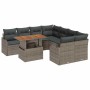 Conjunto de sofá de jardín Manual 7 pcs Gris 100 x 55 x 73 cm