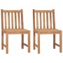 Gartenstühle 2 Stück aus massivem Teakholz mit Kissen von vidaXL, Gartenstühle - Ref: Foro24-3062932, Preis: 243,68 €, Rabatt: %