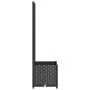 Planter with black PP trellis 40x40x136 cm by vidaXL, Pots and planters - Ref: Foro24-318269, Price: 60,57 €, Discount: %