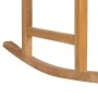 Solid Teak Wood Rocking Chair with Cream White Cushion by vidaXL, Garden chairs - Ref: Foro24-3062774, Price: 163,14 €, Disco...
