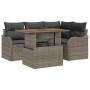 Conjunto de sofá de jardín Manual 5 pcs Gris 100 x 55 x 73 cm