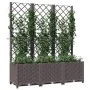 Pflanzkübel mit Gitter PP braun 120x40x136 cm von vidaXL, Töpfe und Pflanzgefäße - Ref: Foro24-318263, Preis: 106,24 €, Rabat...